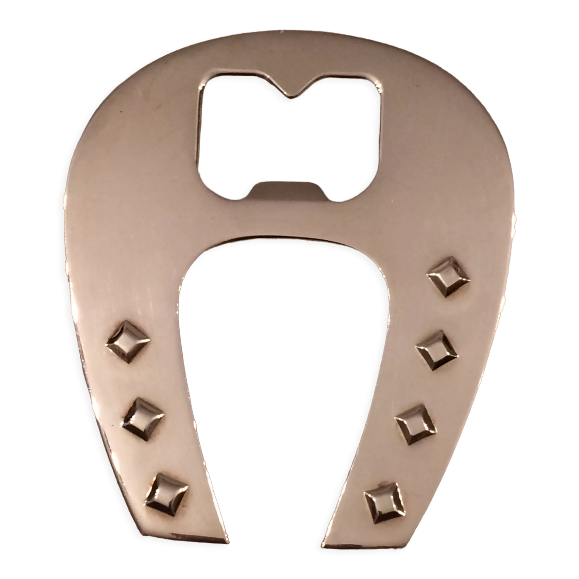 Silver metal bottle opener