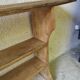 Antique solid wood wall shelf