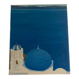 Peinture Grèce Santorin