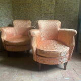 Pair of toad armchairs