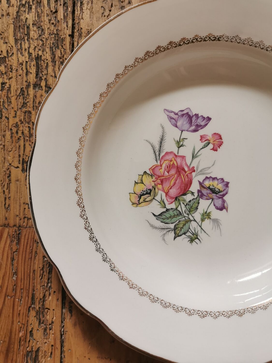 Vintage Digoin hollow plates