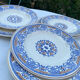 6 assiettes plates Longwy Rouennais