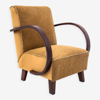 Art Deco armchair, designed by J. Halabala, Czech Republic, 1930s. After renovation.