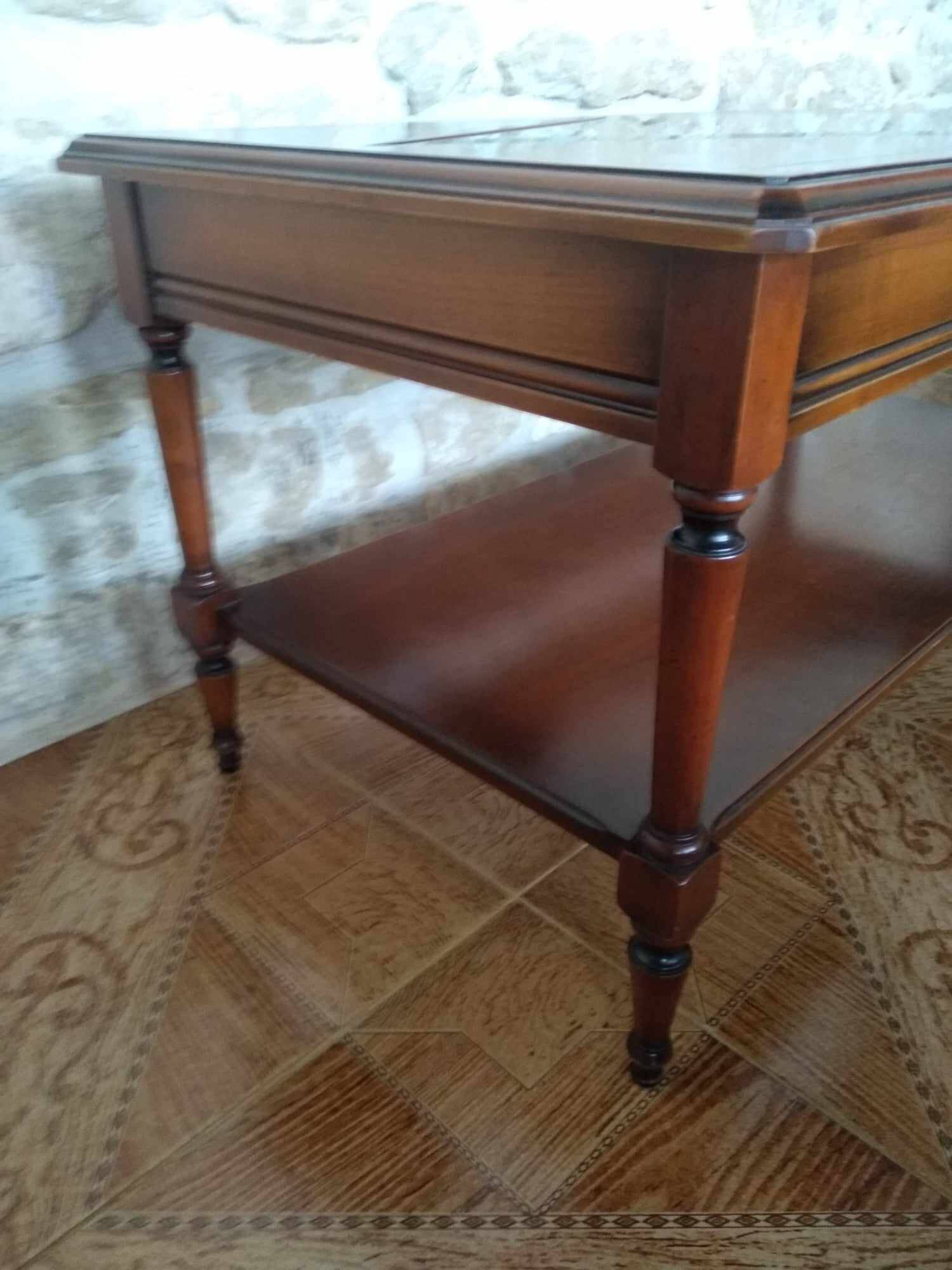 Glass center coffee table