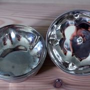 Vintage silver-plated and brass bonbonnière