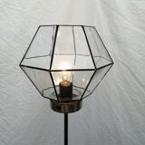 Kaoyi tripod floor lamp and octagonal glass globe