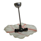 Vintage pendant light in glass, Poland, 1970s