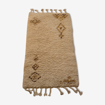 Berber carpet in wool beni ouarain 124x73cm