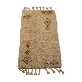 Berber carpet in wool beni ouarain 124x73cm