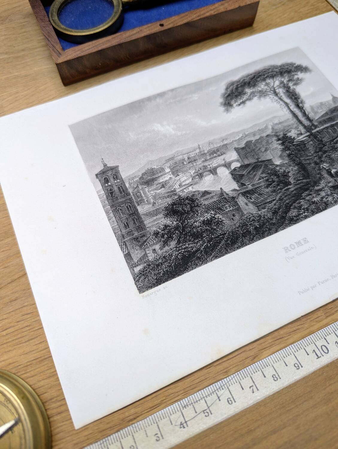 Gravure de Rome, 1841