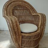 Fauteuil en osier
