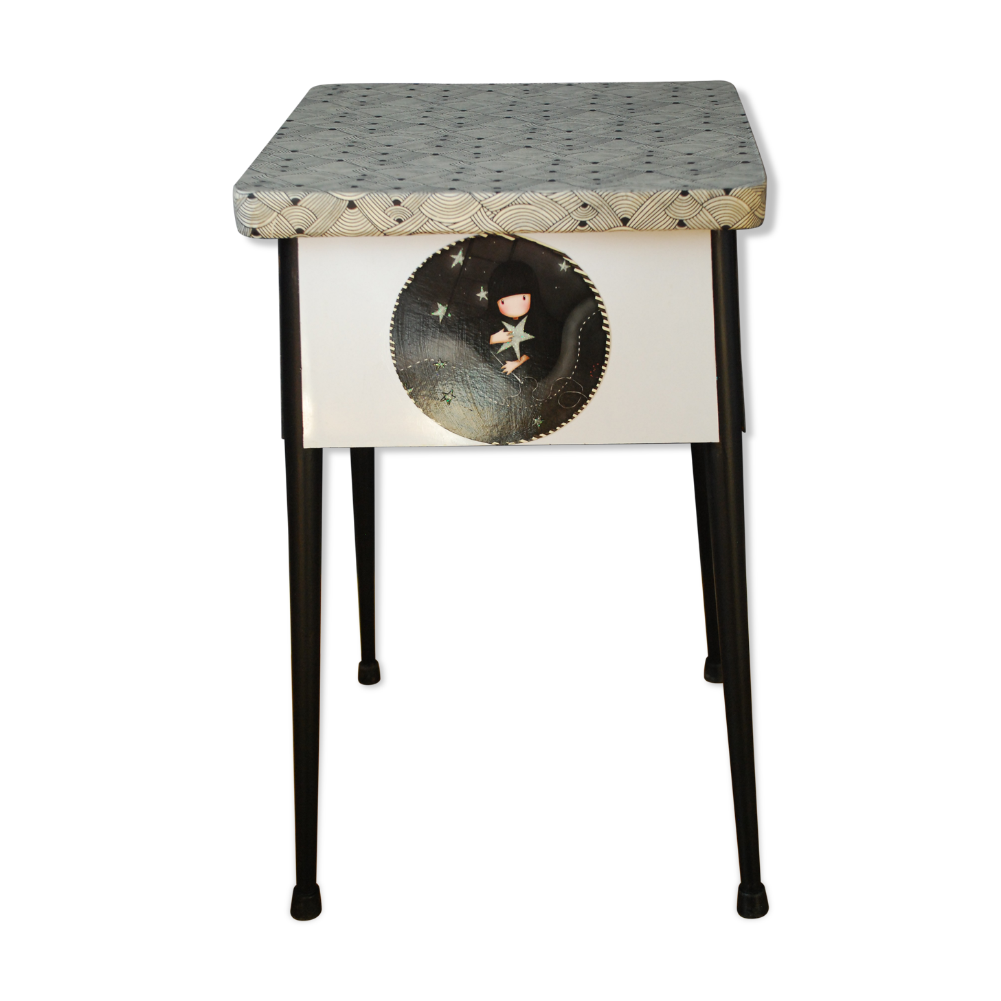 Formica stool revisited vintage