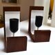 Pair of Louis Kalff wall lights, teak opalines from the 50s/60s.