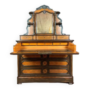 Commode secrétaire a psyché époque