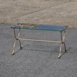 Jansen house style coffee table (glass and brass) fish base