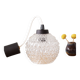 1950s molded glass pendant lamp