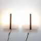 Paire d'appliques scandinaves 1960, teck massif et plexiglass, Raak C-1521