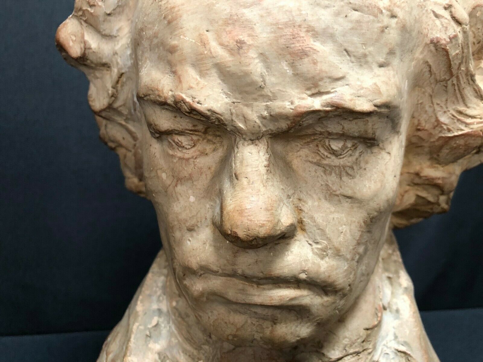 Terracotta bust representing Beethoven around 1930