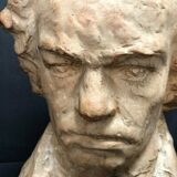 Terracotta bust representing Beethoven around 1930
