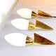 Pair of Brass and Murano Glass Wall Lights, Italy 1980s