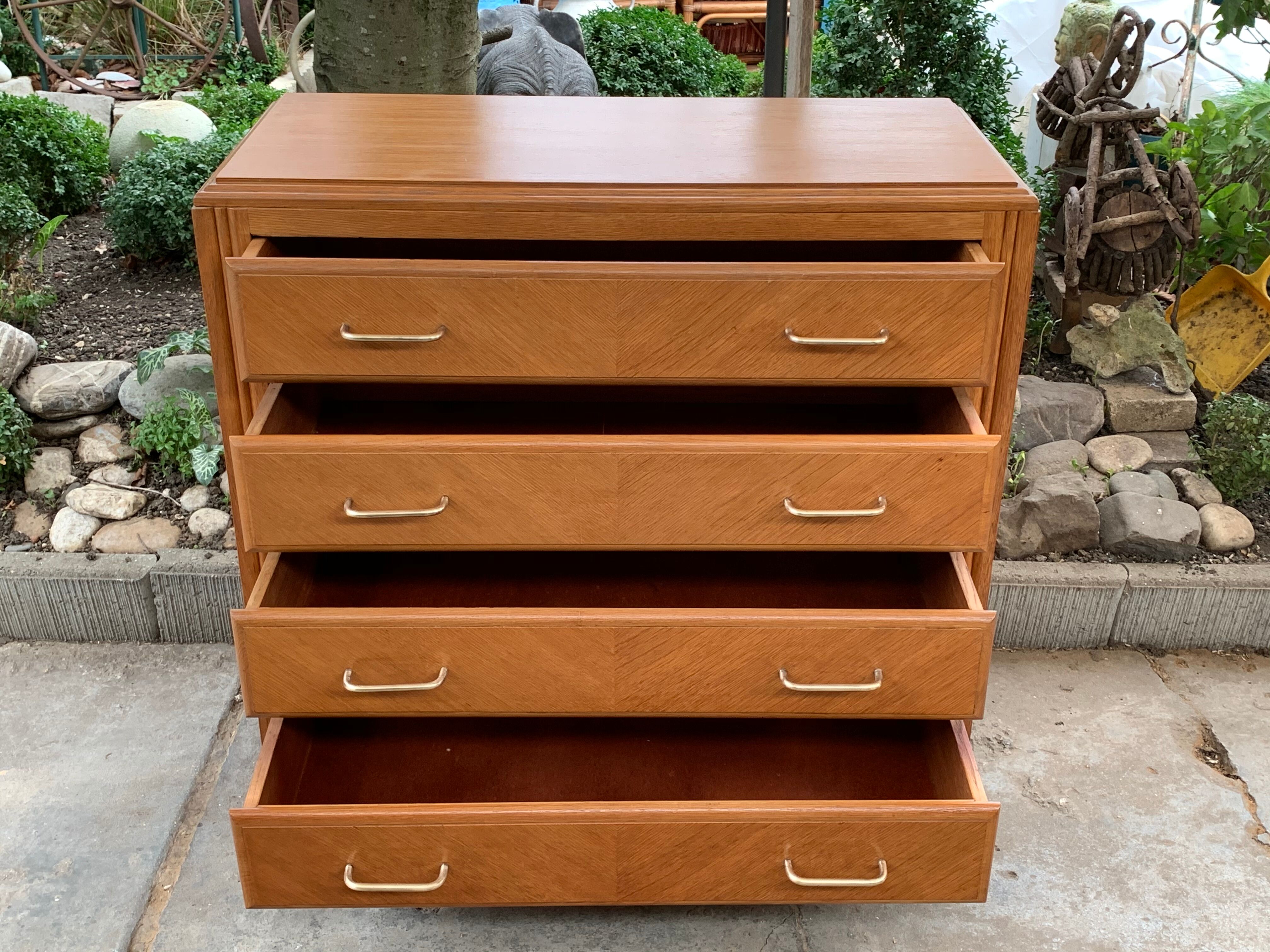 Vintage compass feet dresser