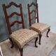 Paire de chaises anciennes pieds sabot