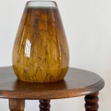 Mouth-blown glass vase.