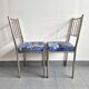 Suite de 5 chaises faux-bambou vintage 1970