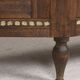 Buffet ou armoire d'angle, à 3 faces, en bois massif, sculpté et peint.