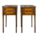 Louis XVI style bedside table with Pyrenean marble.