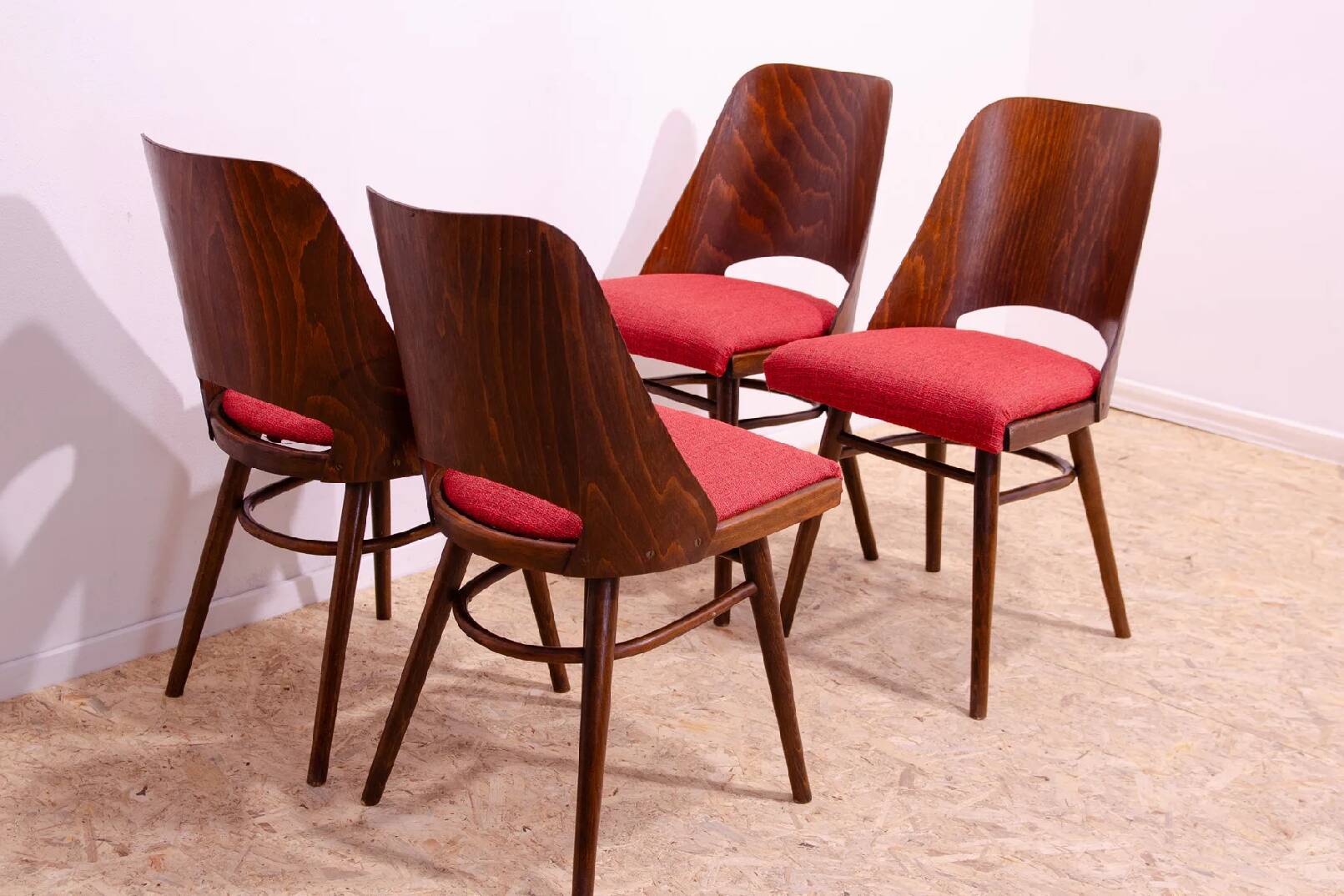 Set of 4 Dining Chairs, Radomír Hofman, 1960s