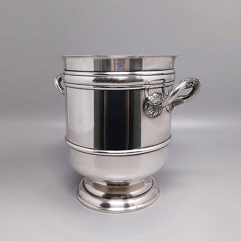1950s Gorgeous Champagne or Ice Bucket by Christofle in Silver Plated. Made