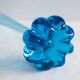 Vintage bright blue glass vase