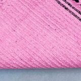 Traditional handmade Moroccan rug with pink patterns, 200x300 cm.