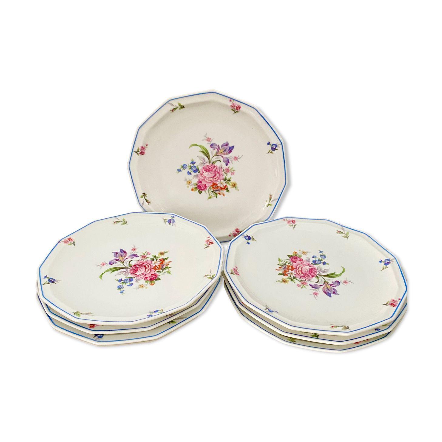 Flat plates limoges porcelain