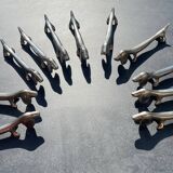 Set of 11 dachshund dog knife holders