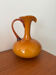 Vase pichet vintage en verre empoli ambré italien 