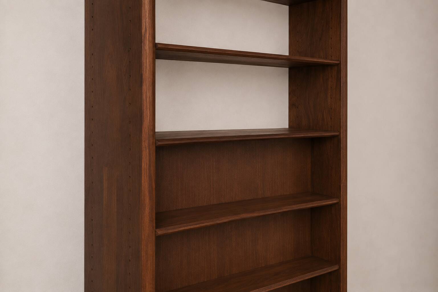 Modernist solid elm shelf by Pierre Chapo, produced by the Seltz factory in the 1950s.