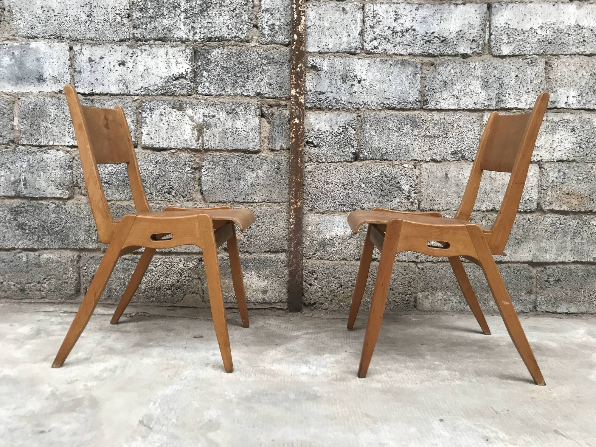 Series of 11 chairs 1950/1960