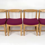 Guillerme and Chambron for Your Home, Set of 4 chairs 1960s