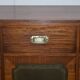 Military buffet Harrods in flame mahogany and leather
