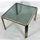 Mid-Century Modern chrome and brass side table, Romeo Rega style. 70s