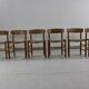 Ensemble de six chaises à repas en chêne par Borge Mogensen