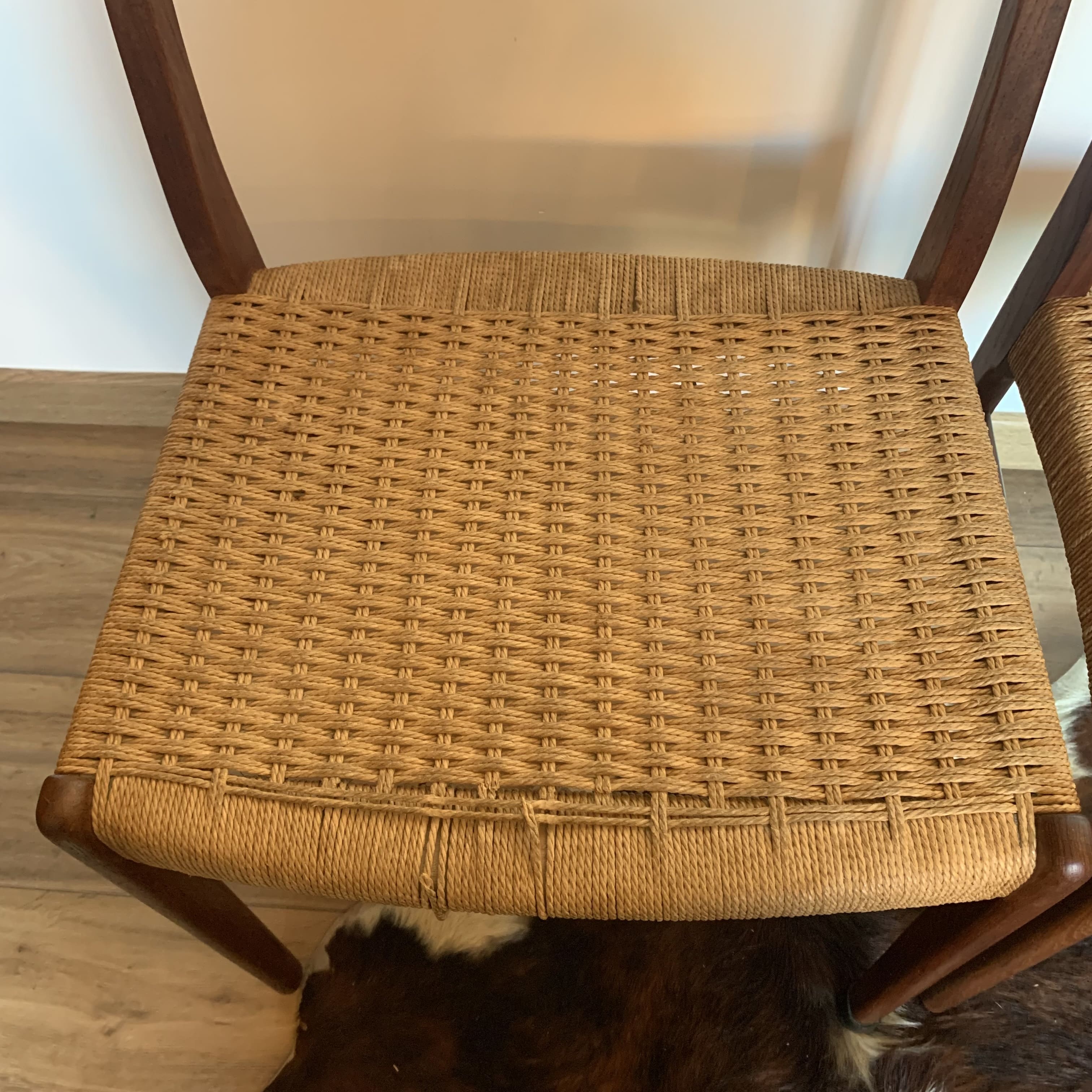 Set of 4 chairs by Arne Wahl Iversen for Glyngøre Stolefabrik 1960s