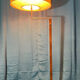 Floor lamp, art deco reader 1930 rosewood