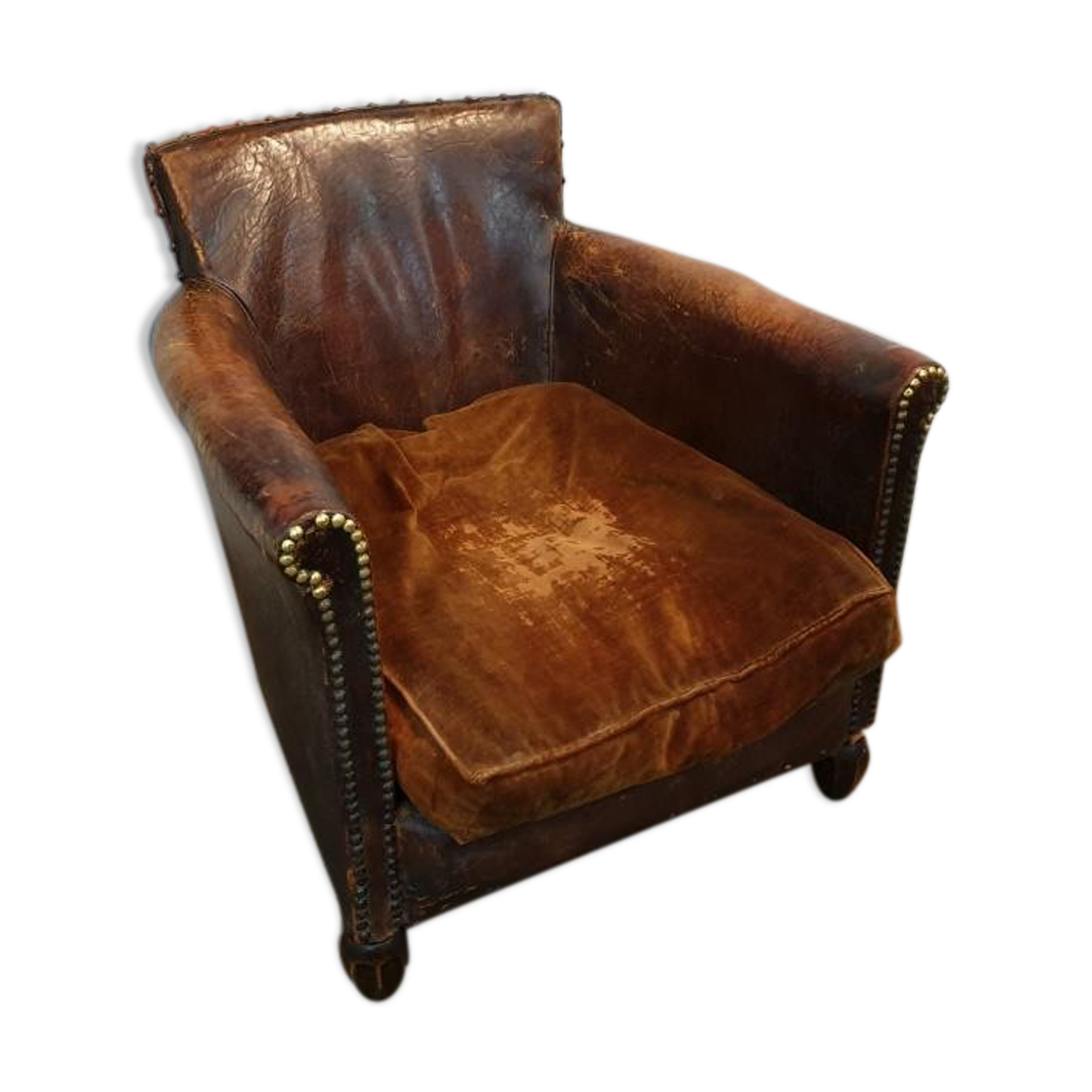 Fauteuil club cuir