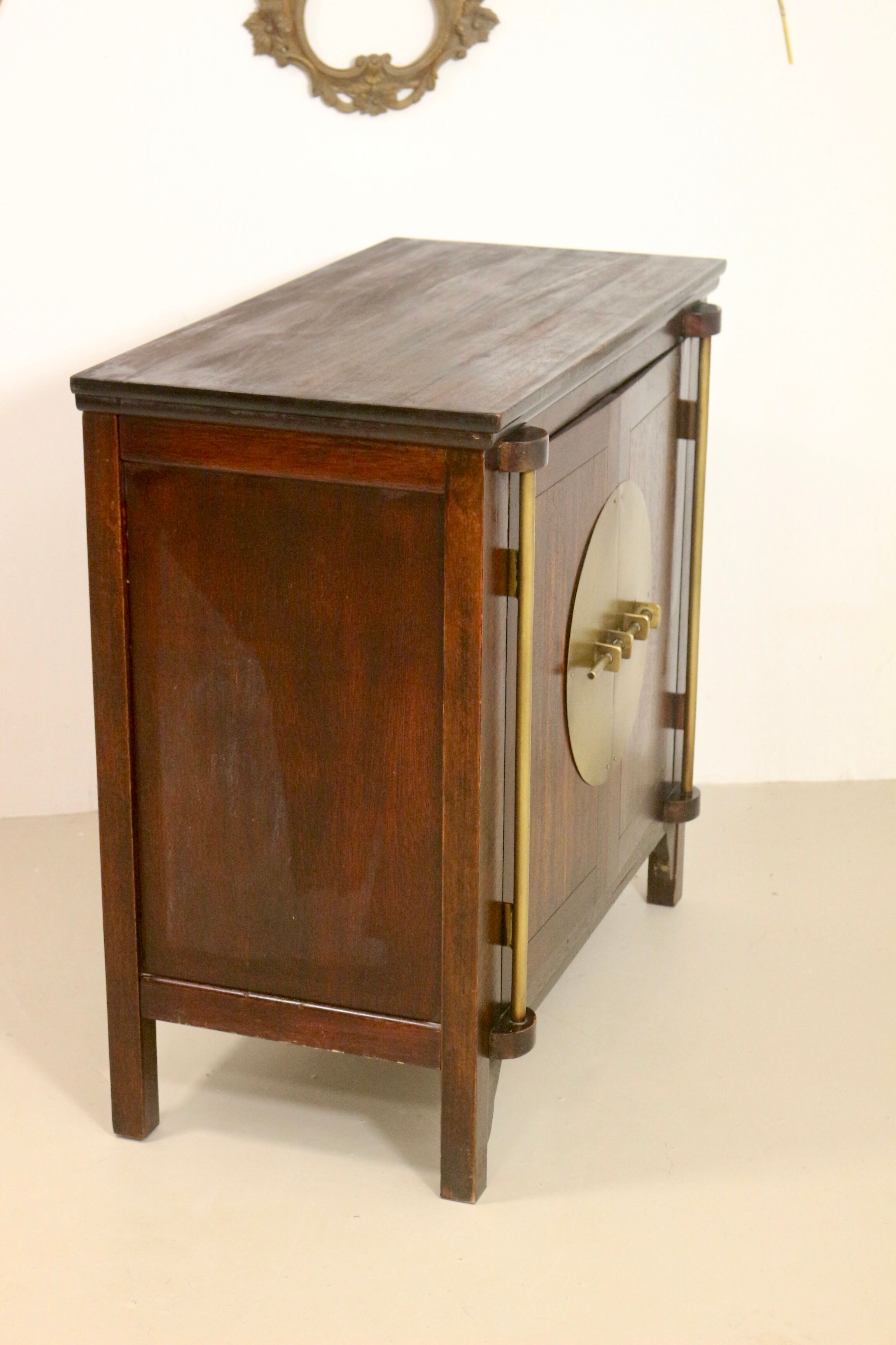 Antique buffet with swing doors Asian design