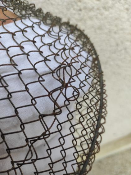 Vintage iron basket