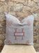 Grey cactus silk cushion cover: Handwoven Moroccan cushion.