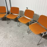 Set of 4 Piretti Castelli chairs 1970